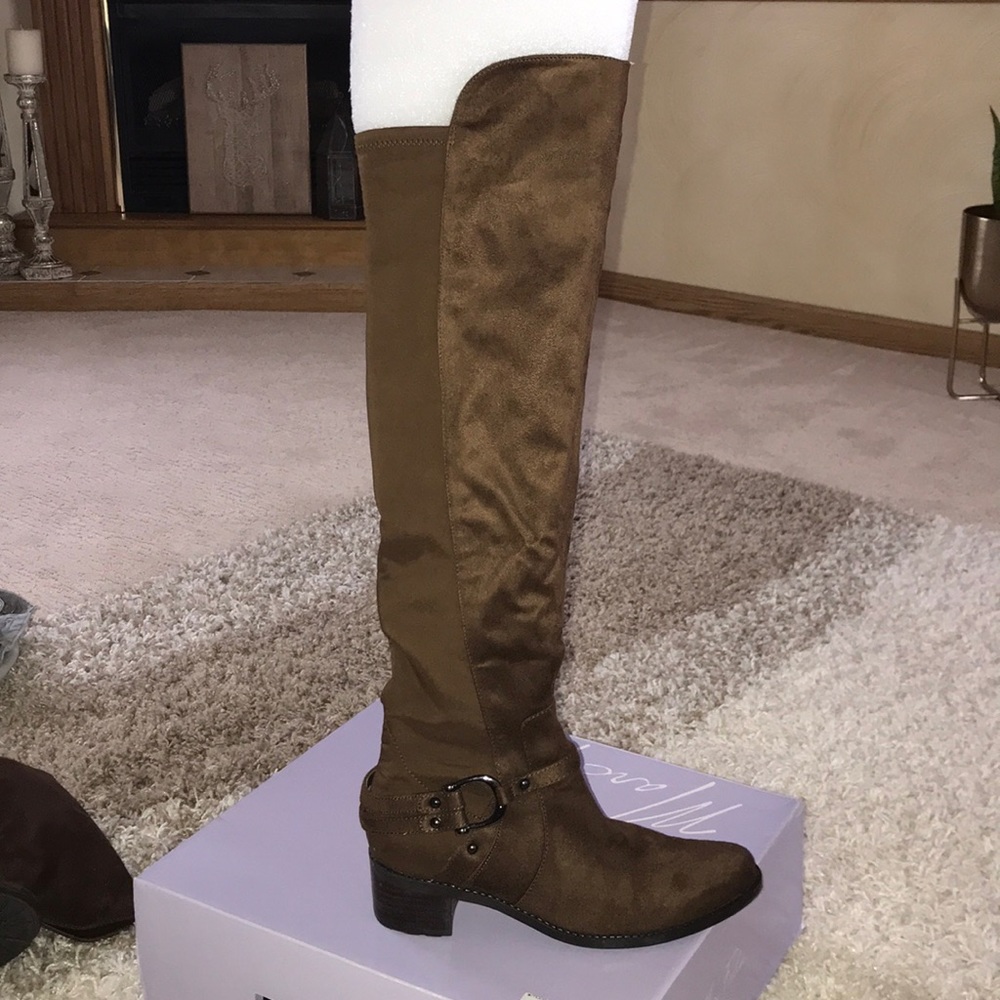 Marc Fisher Multi Fabric Over the Knee Boots - Picture 6 of 6